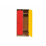 Шкаф детский 2-х секционный для одежды Радость (цветной фасад)